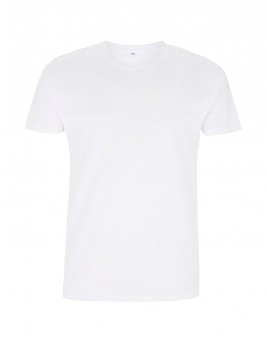 Pánské/unisex  tričko s krátkými rukávy ze 100% biobavlny - bílá