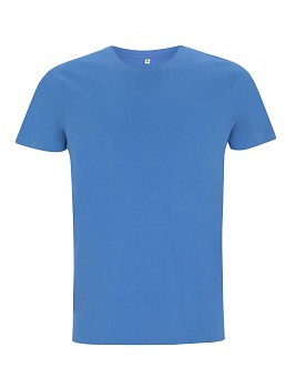 Pánské/unisex tričko s krátkými rukávy ze 100% biobavlny - modrá french