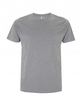 Pánské/unisex  tričko s krátkými rukávy ze 100% biobavlny - šedá melange