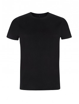 Pánské/unisex tričko s krátkými rukávy ze 100% biobavlny - černá
