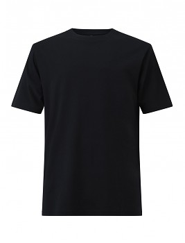 Pánské/unisex oversized tričko s krátkými rukávy ze 100% biobavlny - černá