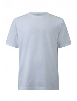 Pánské/unisex oversized tričko s krátkými rukávy ze 100% biobavlny - bílá