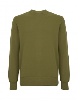 Klasická pánská/unisex mikina ze 100% biobavlny - khaki