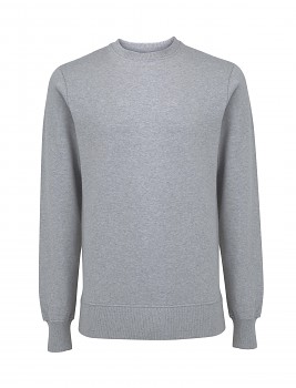 Klasická pánská/unisex mikina ze 100% biobavlny - šedá melange