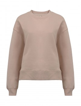Dámská mikina ze 100% biobavlny - růžová misty