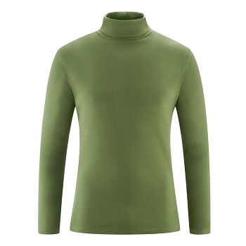 HELGE Pánské rolákové tričko ze 100% biobavlny - zelená cypress