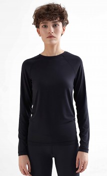 TRUENORTH W´S dámské triko s dlouhými rukávy z modalu - černá