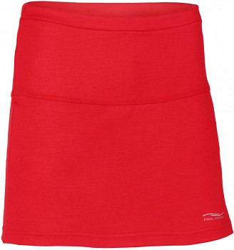 Dámská sportovní sukně z bio merino vlny a hedvábí - červená rosso