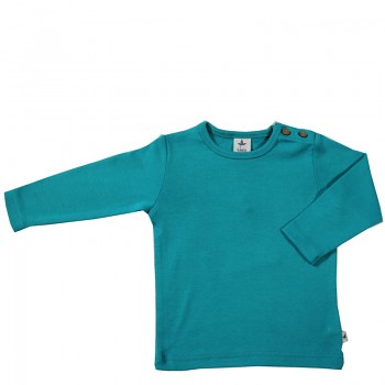 LANG dětské tričko ze 100% biobavlny - modrozelená lapiz