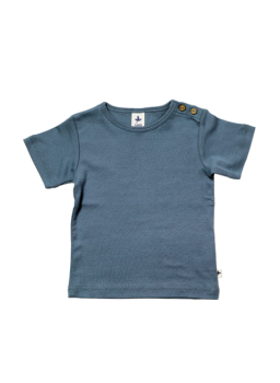 KURZ dětské tričko ze 100% biobavlny -  modrá holubí