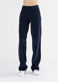 Albero dámské teplákové kalhoty ze 100% biobavlny - tmavě modrá