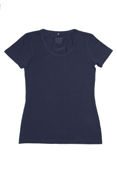 Albero dámské tričko s krátkými rukávy z biobavlny - modrá navy