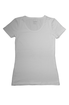 Albero dámské tričko s krátkými rukávy z biobavlny - bílá