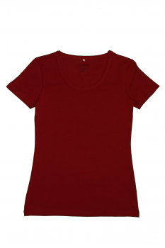 Albero dámské tričko s krátkými rukávy z biobavlny - červená
