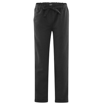 GILL dámské kalhoty z bio lnu a bio bavlny - černá