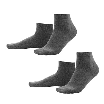 CURT pánské ponožky z biobavlny - tmavě šedá antracit (2 páry)