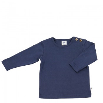 LANG dětské tričko ze 100% biobavlny - tmavě modrá indigo