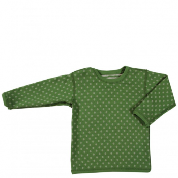 WESERSTRAND dětské oboustranné tričko ze 100% biobavlny - zelená/přírodní