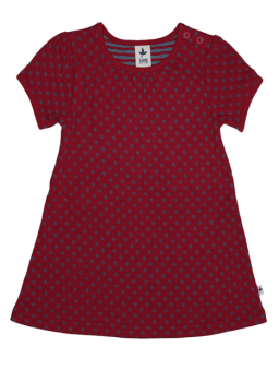 ISFAHAN dívčí letní šaty ze 100% biobavlny - červená