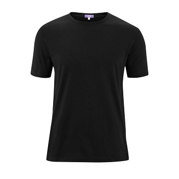 FABIAN Pánské tričko s krátkými rukávy ze 100% biobavlny - černá (2 kusy)