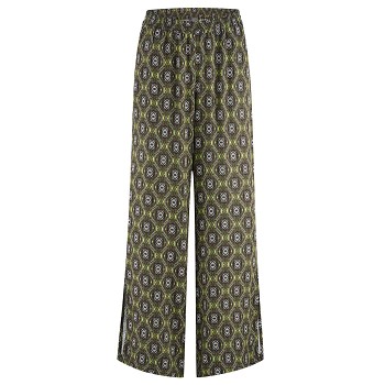 KAMILLA dámské kalhoty ze 100% EVO vlákna - černo-zelený vzor fern