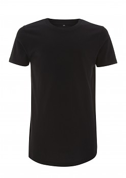 CC Dlouhé pánské tričko ze 100% biobavlny - černá