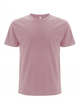 Pánské/unisex  tričko s krátkými rukávy z 100% biobavlny - světle fialová rose