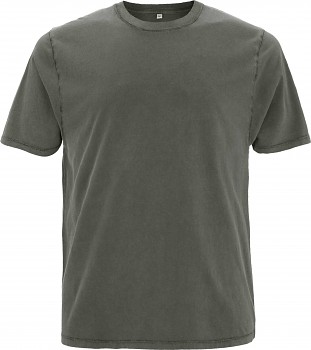 Pánské/unisex oversized tričko s krátkými rukávy ze 100% biobavlny - šedá stone wash