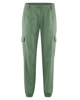 CARGOS dámské kalhoty z konopí a biobavlny - zelená herb