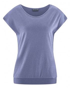 CRIMP Dámské tričko s krátkými rukávy z konopí a biobavlny - fialová lavender
