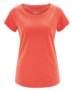 ROLT dámské raglánové tričko z konopí a biobavlny - oranžová crab