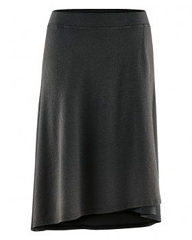 WICKY dámská asymetrická sukně z biobavlny a konopí - černá