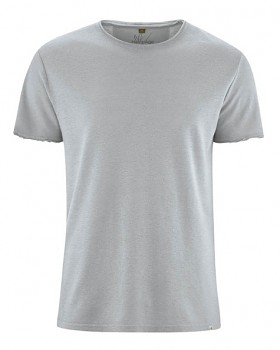 HENRYK pánské tričko s krátkým rukávem z konopí a biobavlny - šedá quartz