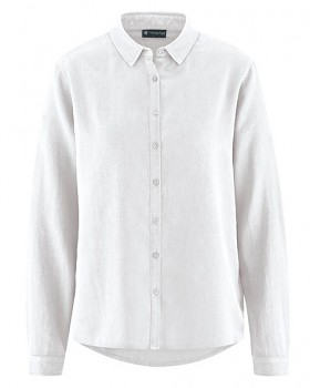 ELIANNA dámská košile z konopí a biobavlny - bílá