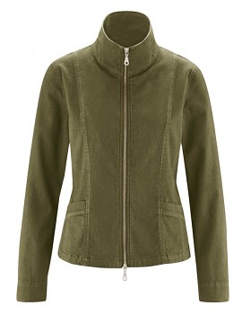 CHARLEE dámská bunda z konopí a biobavlny - khaki peat