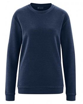 ALEX klasická unisex mikina z konopí a biobavlny - tmavě modrá navy