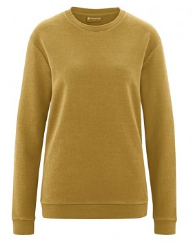 ALEX klasická unisex mikina z konopí a biobavlny - žlutá peanut