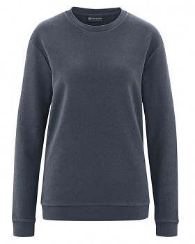 ALEX klasická unisex mikina z konopí a biobavlny - tmavě šedá dark