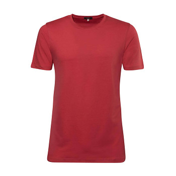 ILKO Pánské tričko s krátkými rukávy ze 100% biobavlny - červená mineral