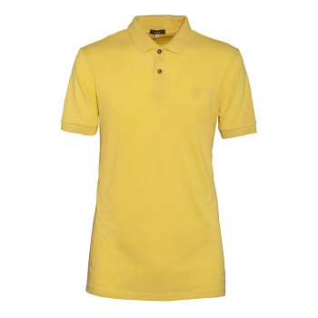 KENLEY pánské košilové triko z bambusu a biobavlny - žlutá sun