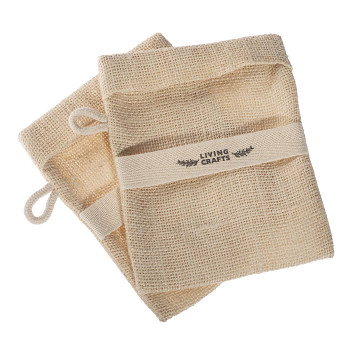 MATERA sáček na mýdlo z tkané juty - přírodní (2 ks)