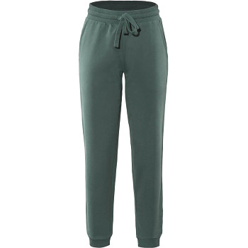 LAVINIA dámské jogingové kalhoty ze 100% biobavlny - tmavě zelená silver pine
