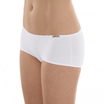 Comazo Earth Dámské bokové kalhotky panty z biobavlny - bílá (sada 3 kusů)
