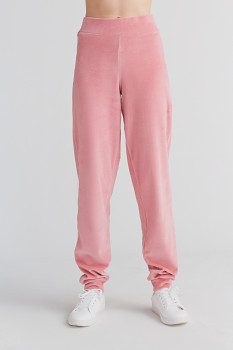 Albero dámské teplákové kalhoty ze 100% biobavlny - růžová rosa 