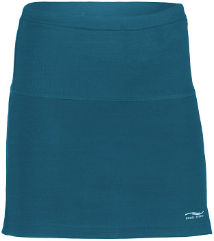 Dámská sportovní sukně z bio merino vlny a hedvábí - modrá acqua