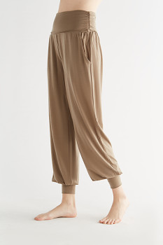 TRUENORTH W´S dámské kalhoty na jógu z tencelu - světle hnědá mink