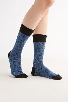 Klasické ponožky z biobavlny - tmavě modrá