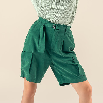RUNA dámské šortky ze 100% lyocelu - zelená