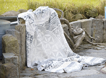 FLUFFY deka 100% biobavlny - 200 x 140 cm - šedá