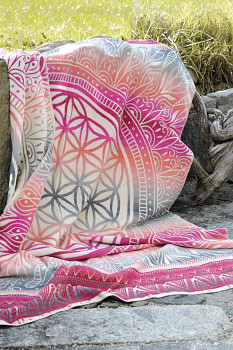 FLUFFY deka 100% biobavlny - 200 x 140 cm - červená